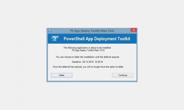 How to defer application installations with Powershell App Deployment Toolkit
